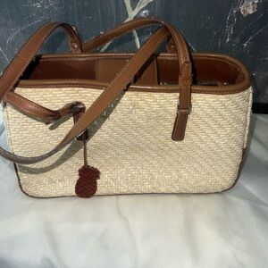 Liz Claiborne Tan and Brown Shoulder Bag